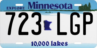 MN license plate 723LGP