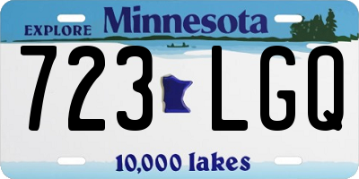 MN license plate 723LGQ