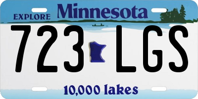 MN license plate 723LGS