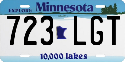 MN license plate 723LGT