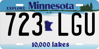 MN license plate 723LGU