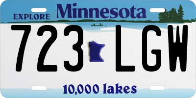 MN license plate 723LGW