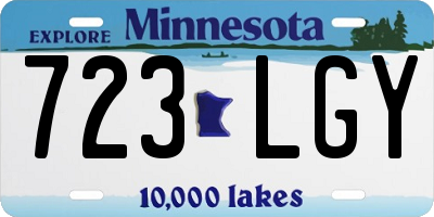 MN license plate 723LGY