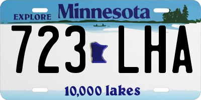 MN license plate 723LHA