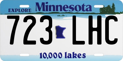 MN license plate 723LHC