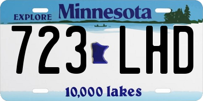 MN license plate 723LHD
