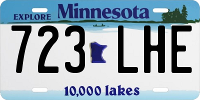 MN license plate 723LHE
