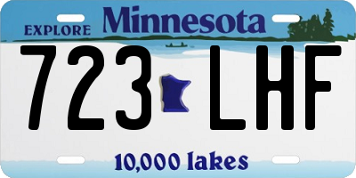 MN license plate 723LHF