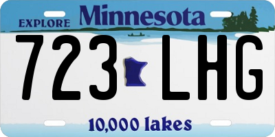 MN license plate 723LHG