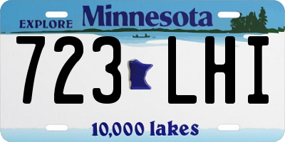 MN license plate 723LHI