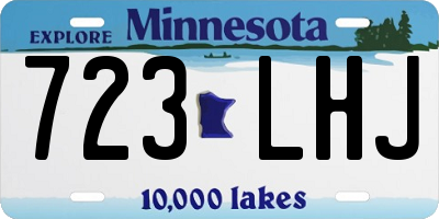 MN license plate 723LHJ