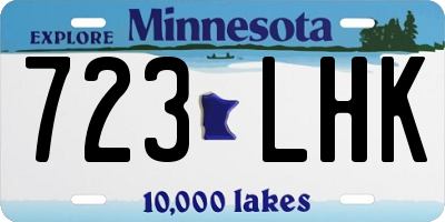 MN license plate 723LHK