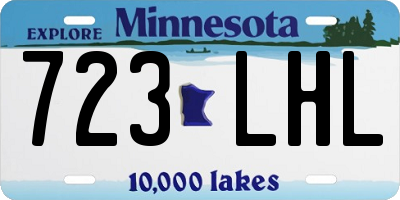 MN license plate 723LHL