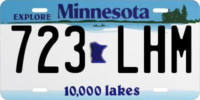MN license plate 723LHM