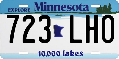 MN license plate 723LHO
