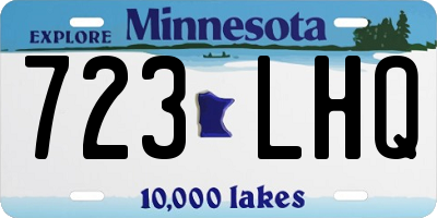 MN license plate 723LHQ