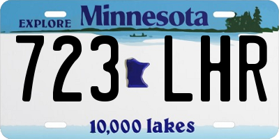 MN license plate 723LHR