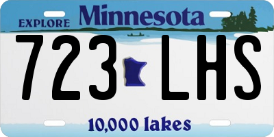 MN license plate 723LHS