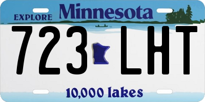 MN license plate 723LHT