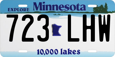 MN license plate 723LHW