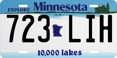 MN license plate 723LIH