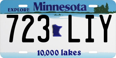 MN license plate 723LIY