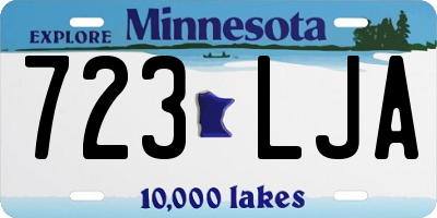 MN license plate 723LJA
