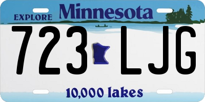 MN license plate 723LJG