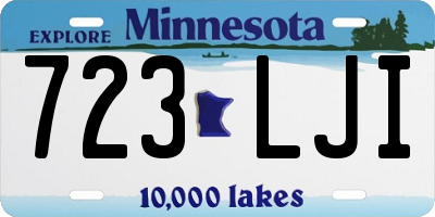 MN license plate 723LJI