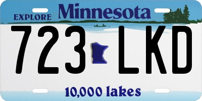 MN license plate 723LKD