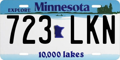 MN license plate 723LKN