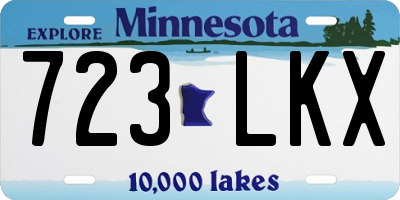 MN license plate 723LKX