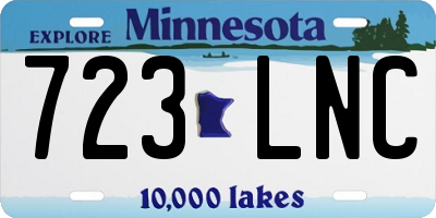 MN license plate 723LNC