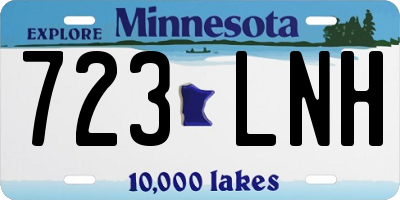 MN license plate 723LNH
