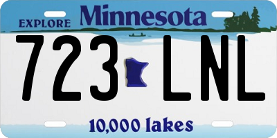 MN license plate 723LNL