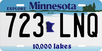MN license plate 723LNQ