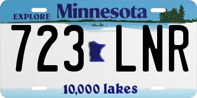 MN license plate 723LNR