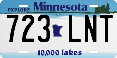 MN license plate 723LNT