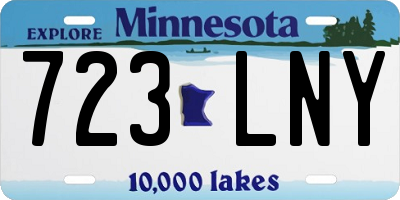 MN license plate 723LNY