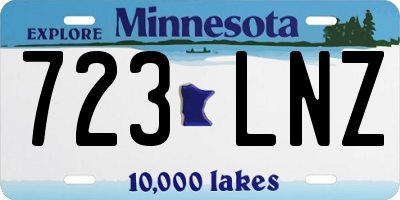 MN license plate 723LNZ