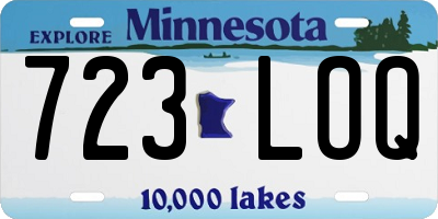 MN license plate 723LOQ