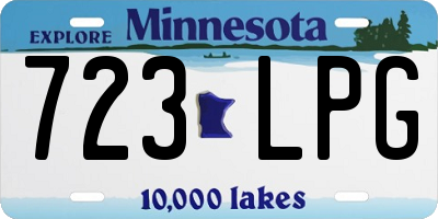 MN license plate 723LPG