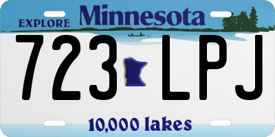 MN license plate 723LPJ