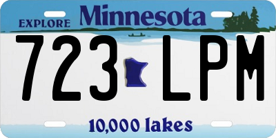 MN license plate 723LPM