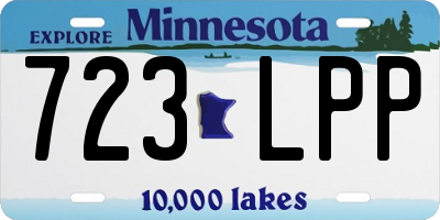 MN license plate 723LPP