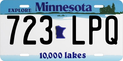 MN license plate 723LPQ