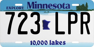 MN license plate 723LPR