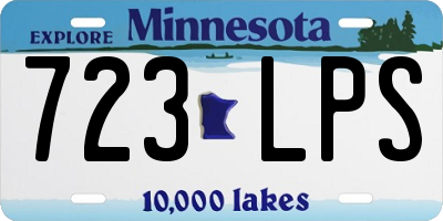 MN license plate 723LPS