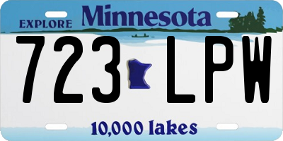 MN license plate 723LPW