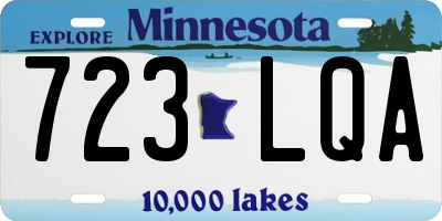 MN license plate 723LQA